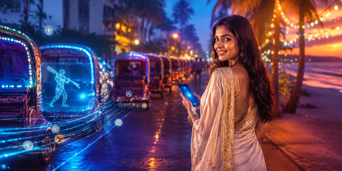 ঢাকায় শাড়ি পরিহিত তরুণী 316 প্ল্যাটফর্মে ক্রিকেট বেটিং উপভোগ করছেন